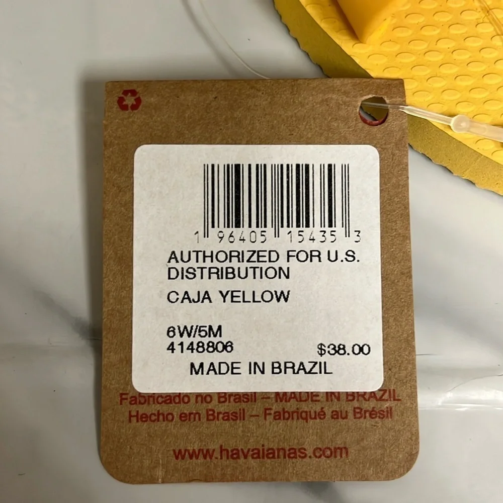 Havaianas Yellow Women's Sandals - Picture 4 of 4